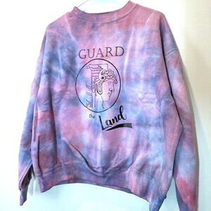 NWOT Cleveland Guard the Land Tie-Dyed Cotton Sweatshirt Size L